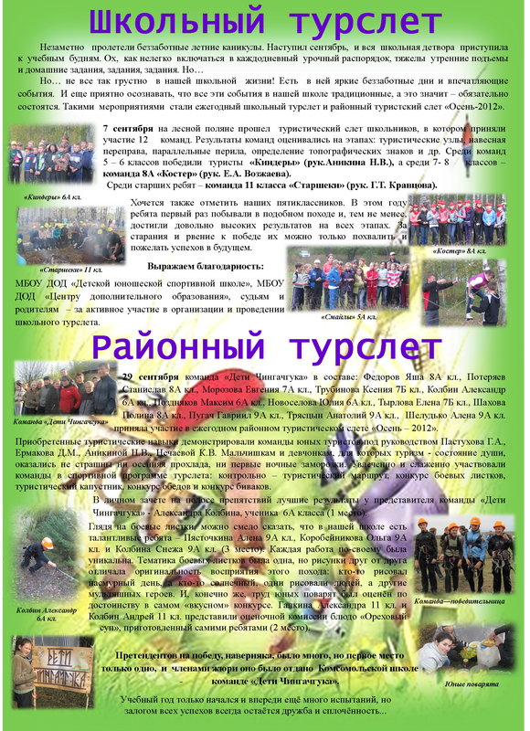 Сценарий турслёт для начальной школы Сценарий турслёт для начальной школы